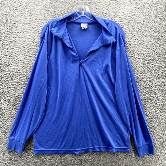 Vintage Patagonia Sweater Adult XL Blue Capilene 1/4 Zip Made in USA Casual Mens - Picture 3 of 9